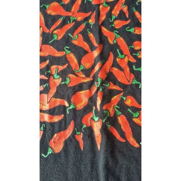 1993 D’EM CRAZY HATCH chili pepper Large T-shirt made in USA Single Stitch VTG - Picture 7 of 11
